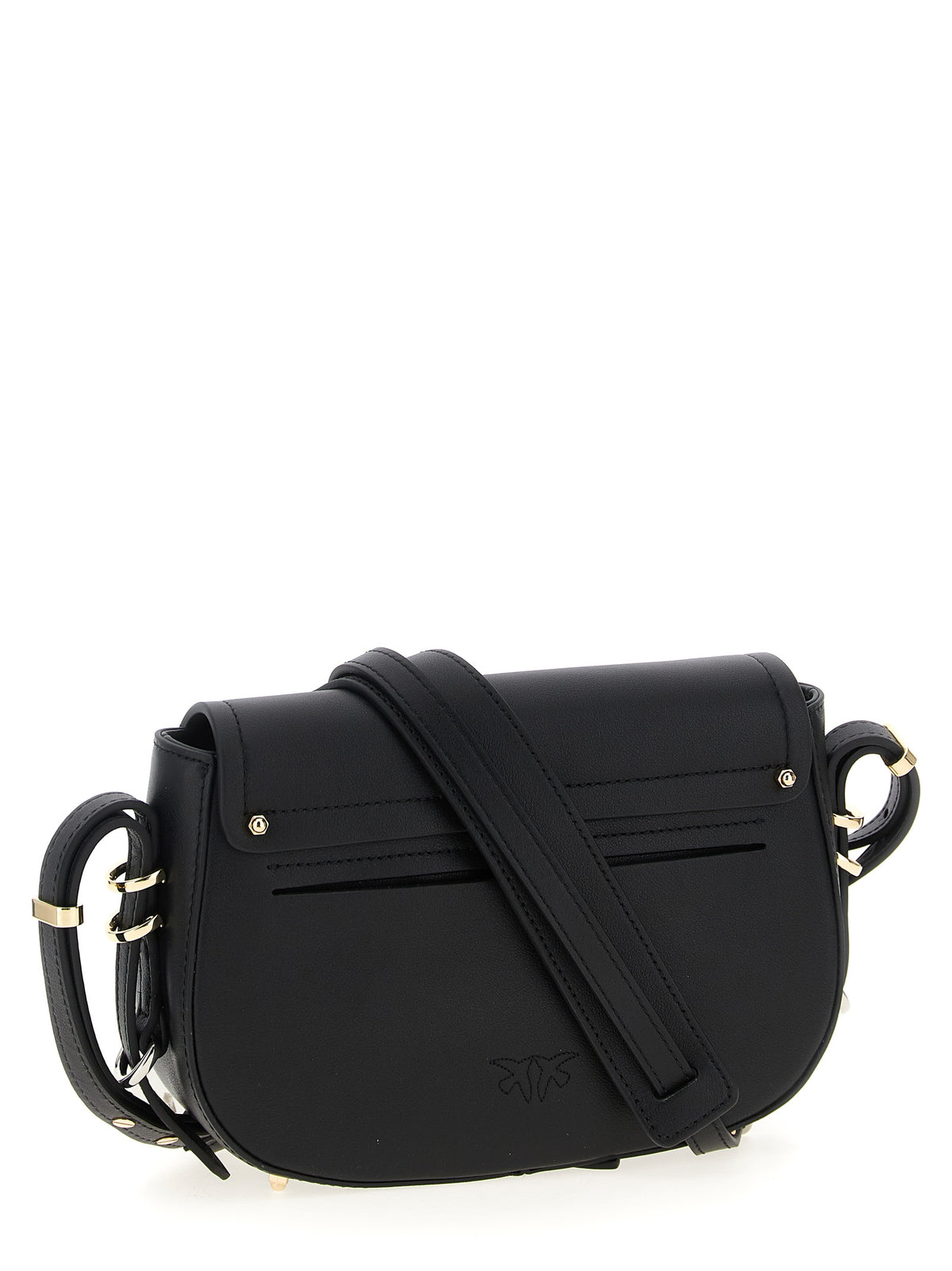Elevate your style with the PINKO Black Calfskin Crossbody Bag, a masterpiece of exquisite craftsmanship and timeless elegance, perfect for any sophisticated occasion.