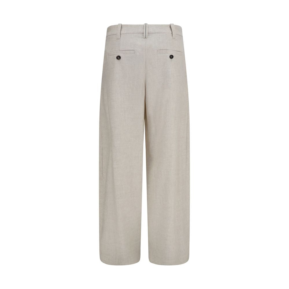 Brunello Cucinelli Beige Wool Dress Pants – Timeless Luxury Elegance