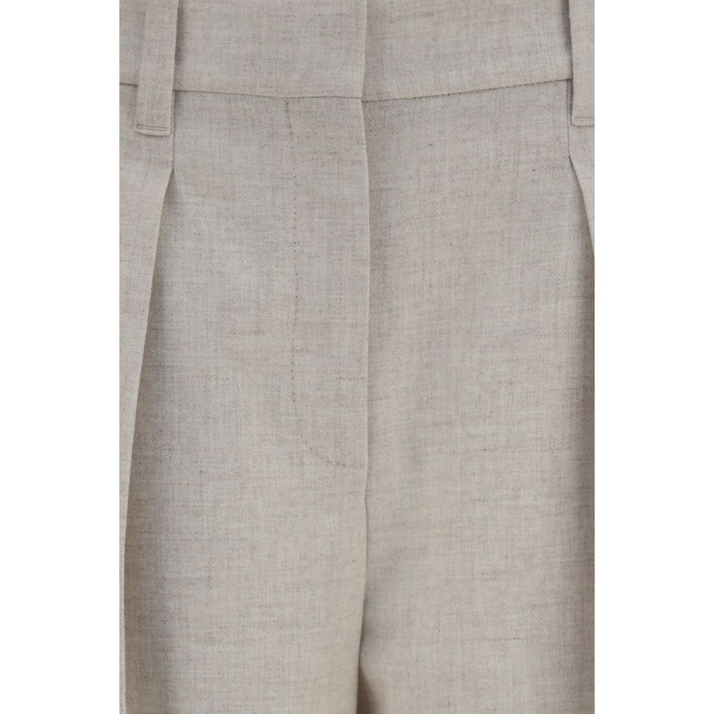 Brunello Cucinelli Beige Wool Dress Pants – Timeless Luxury