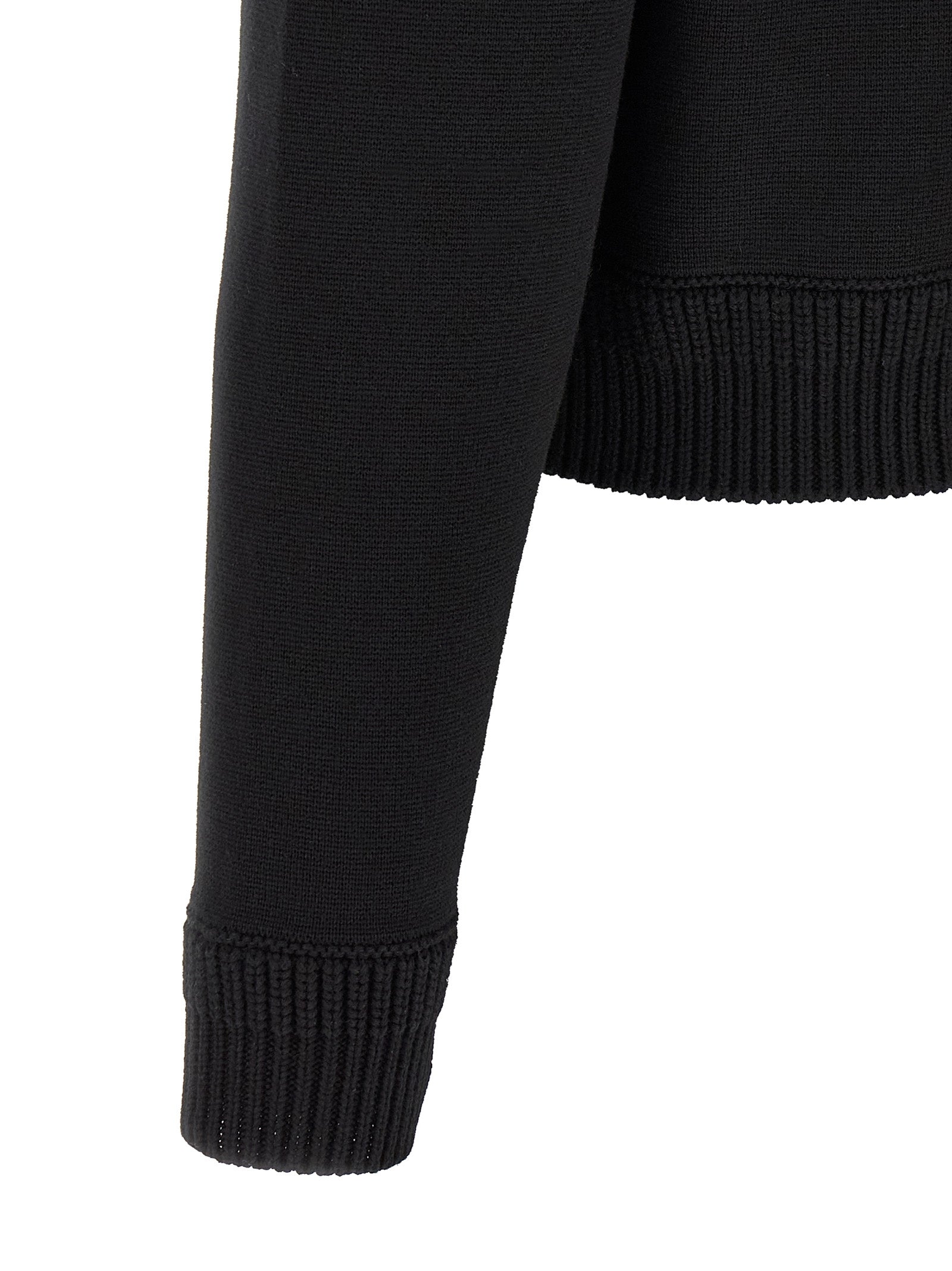 Moncler Black Polyamide Cardigan - Elevate Your Luxury Wardrobe