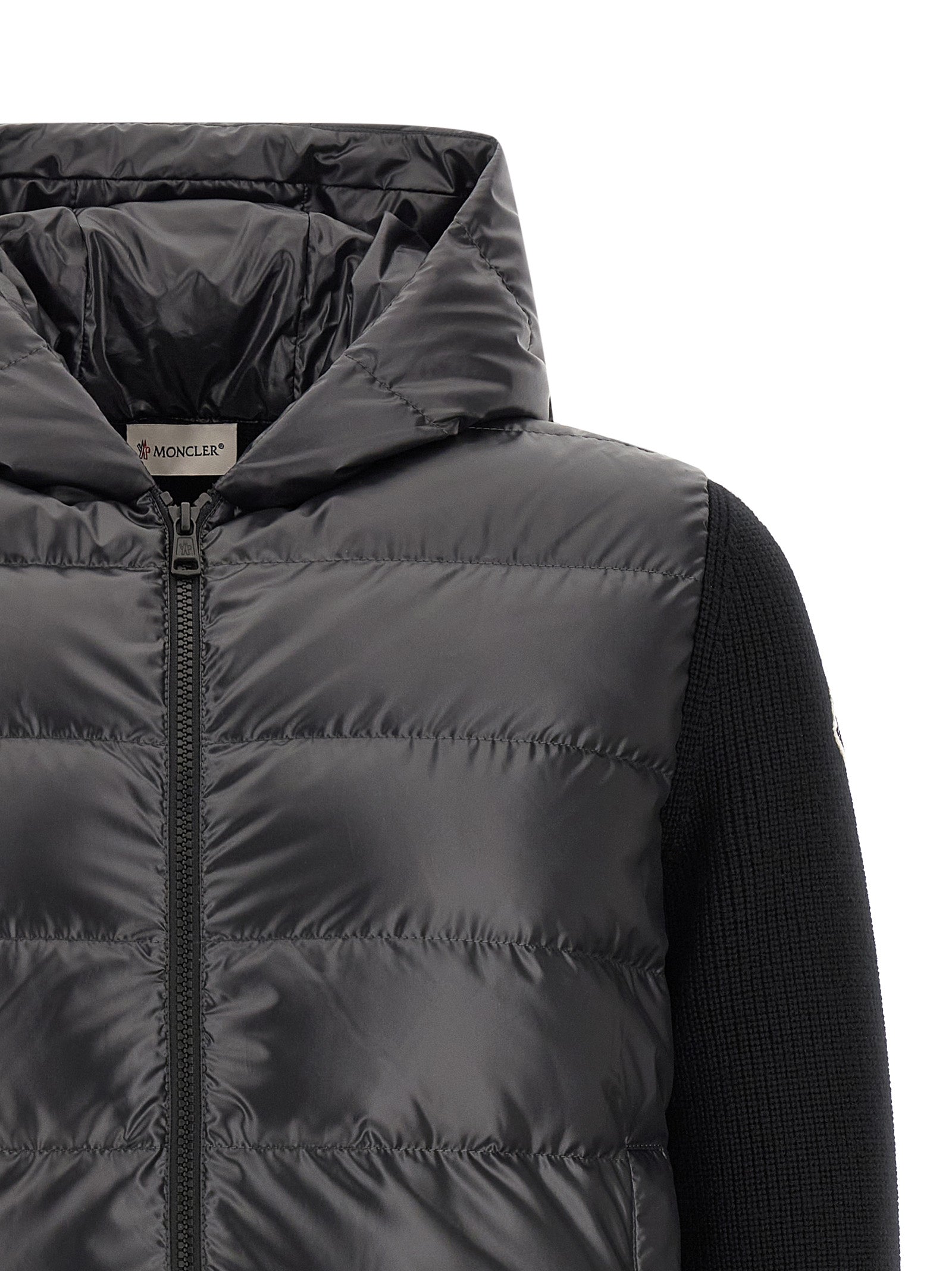 Moncler Black Polyester Cardigan - Luxury Knitwear Redefined