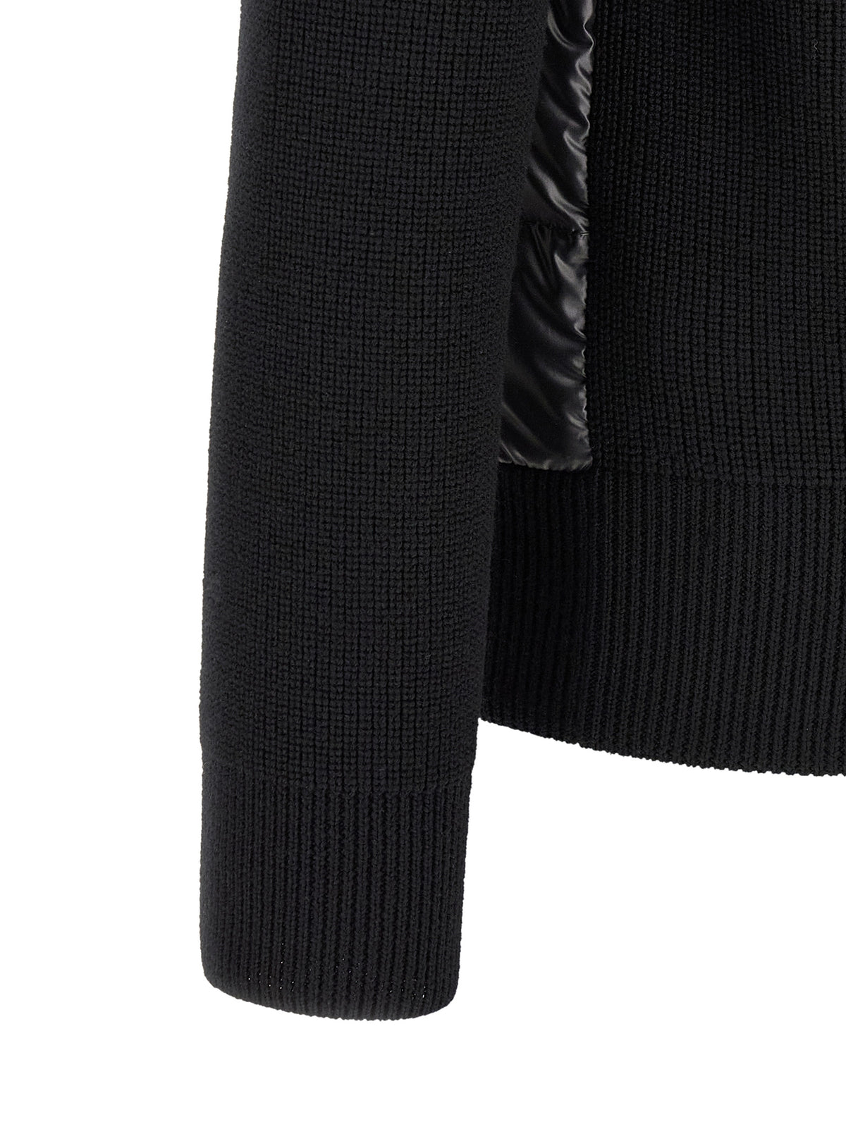 Moncler Black Polyester Cardigan - Exquisite Luxury Knitwear