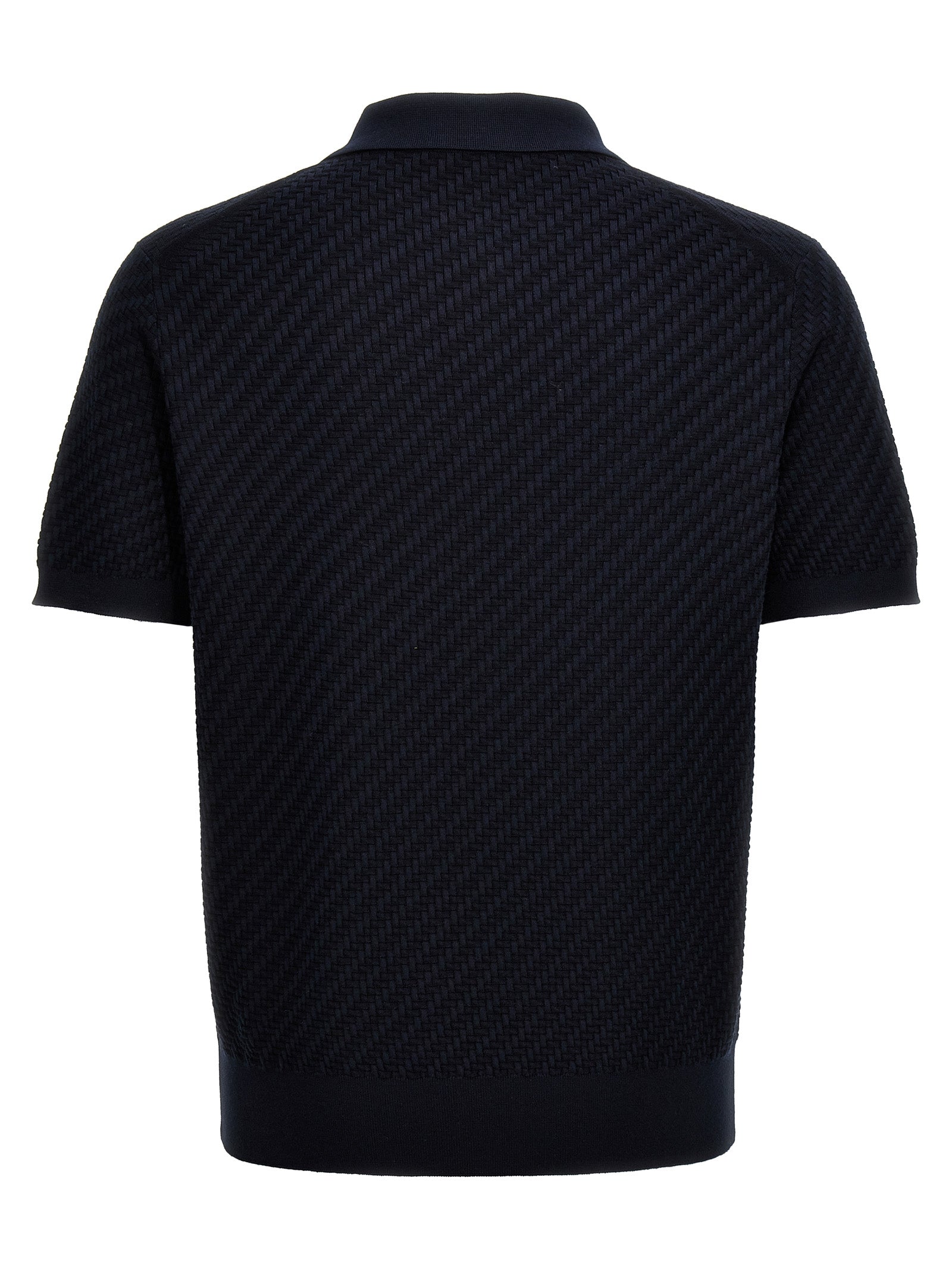 Brioni Blue Cotton Polo Shirt - Elevate Your Luxury Wardrobe