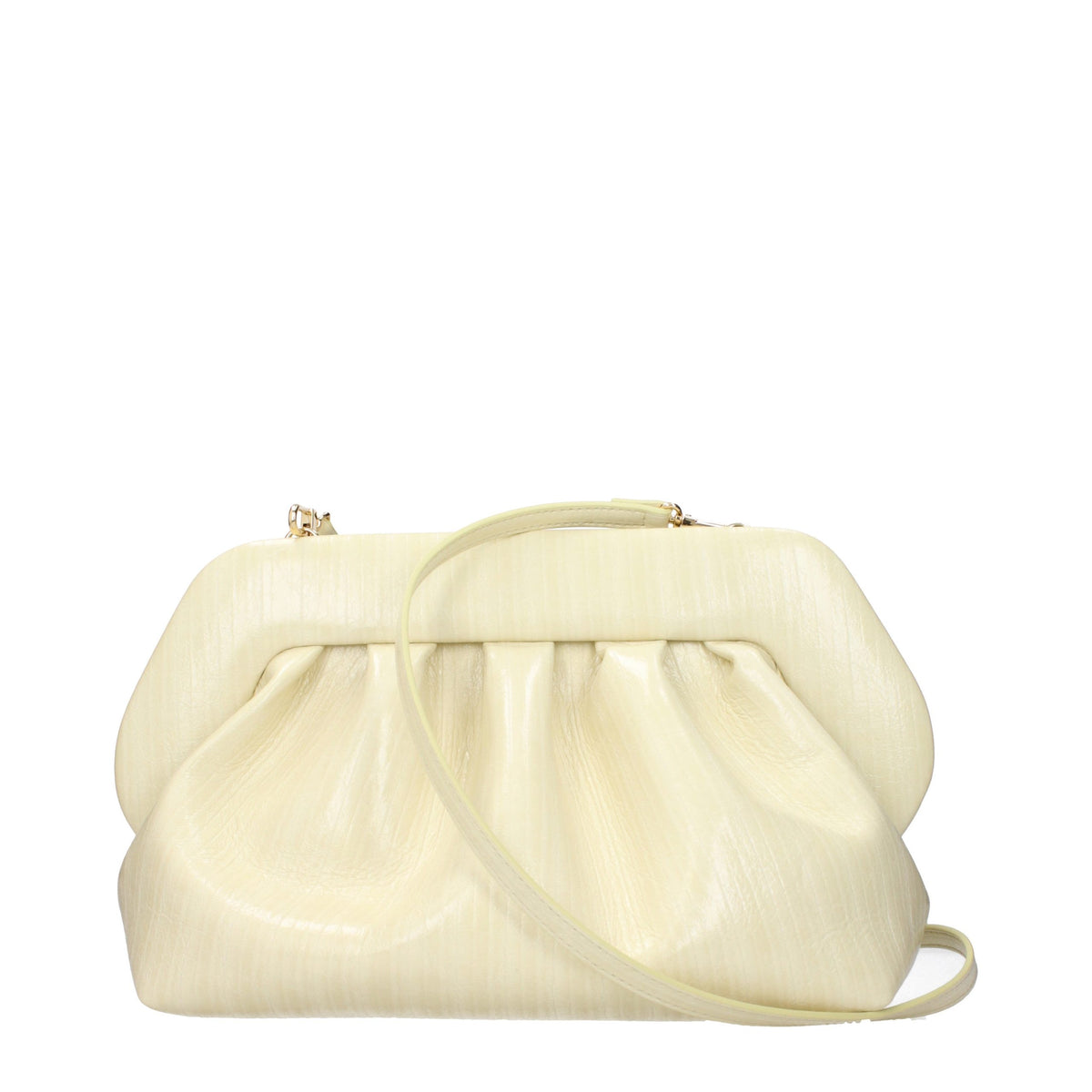 Elevate your elegance with THEMOIRè Beige Leather Clutch Bag, a timeless blend of eco leather and vintage allure, perfect for sophisticated day-to-night transitions.