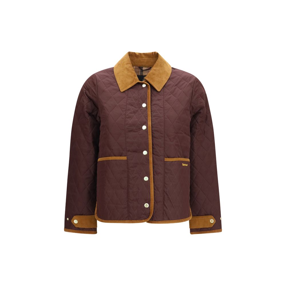 Barbour Bordeaux Full-Length Jacket - Luxurious Quilted Elegance
