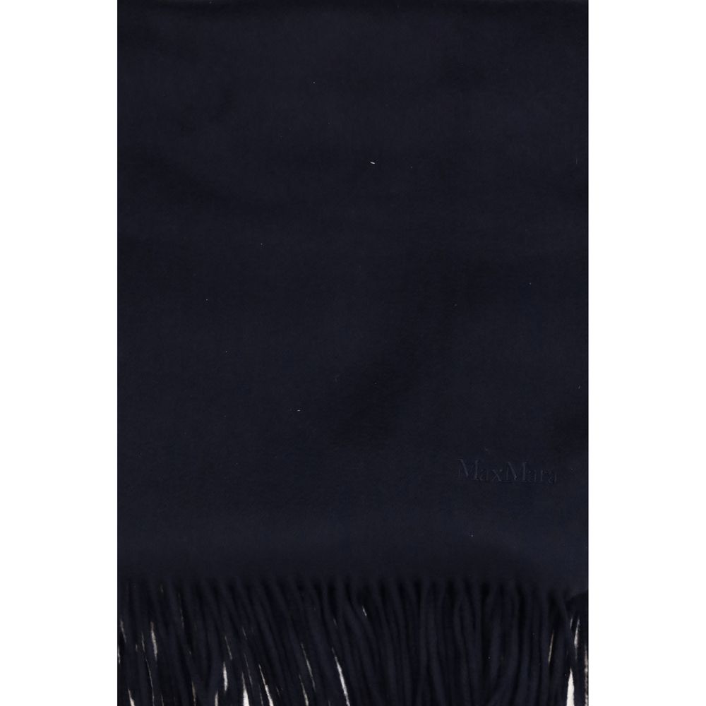 Elevate your style with the Max Mara Blue Cashmere Scarf, a timeless accessory crafted from pure cashmere, embodying sophistication and luxury for every occasion.