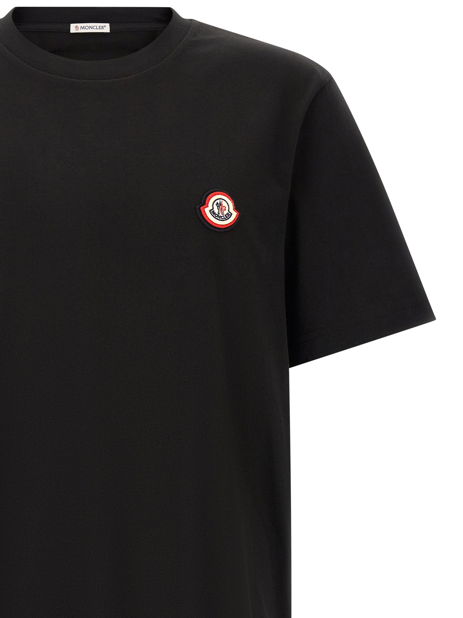 Moncler Black Cotton T-Shirt - Timeless Luxury Essentials