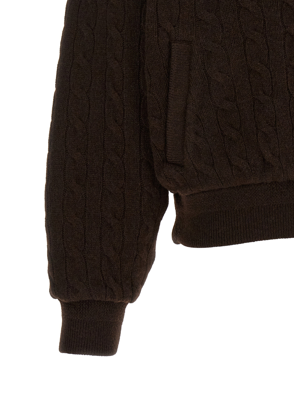Polo Ralph Lauren Brown Wool Bomber - Exquisite Luxury Outerwear