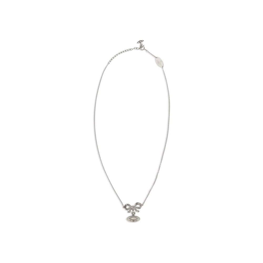 Vivienne Westwood Silver Necklace - Exquisite Bow-Shaped Elegance