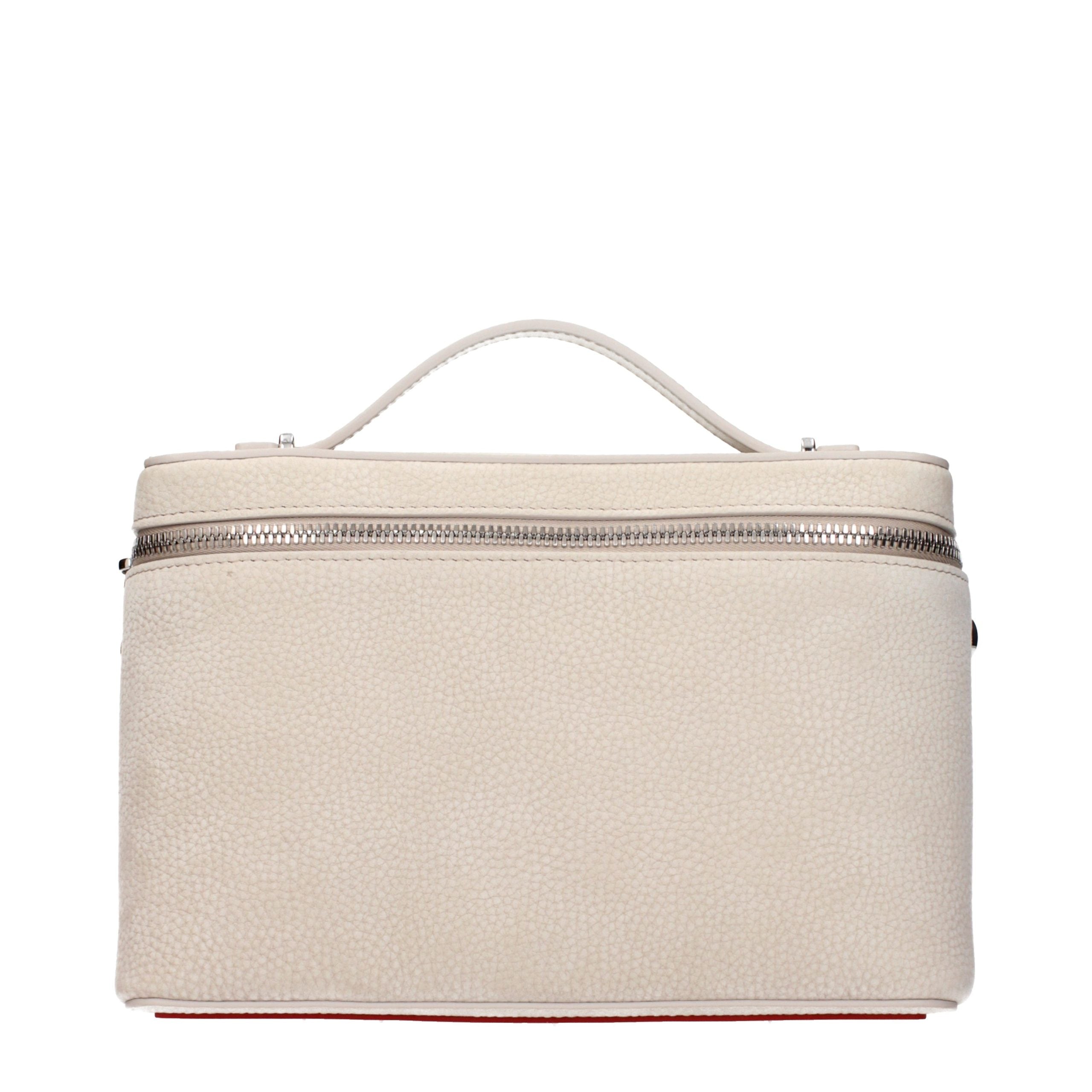 Discover the Christian Louboutin Beige Leather Handbag, a masterpiece of suede craftsmanship that redefines luxury and elegance for the discerning individual.
