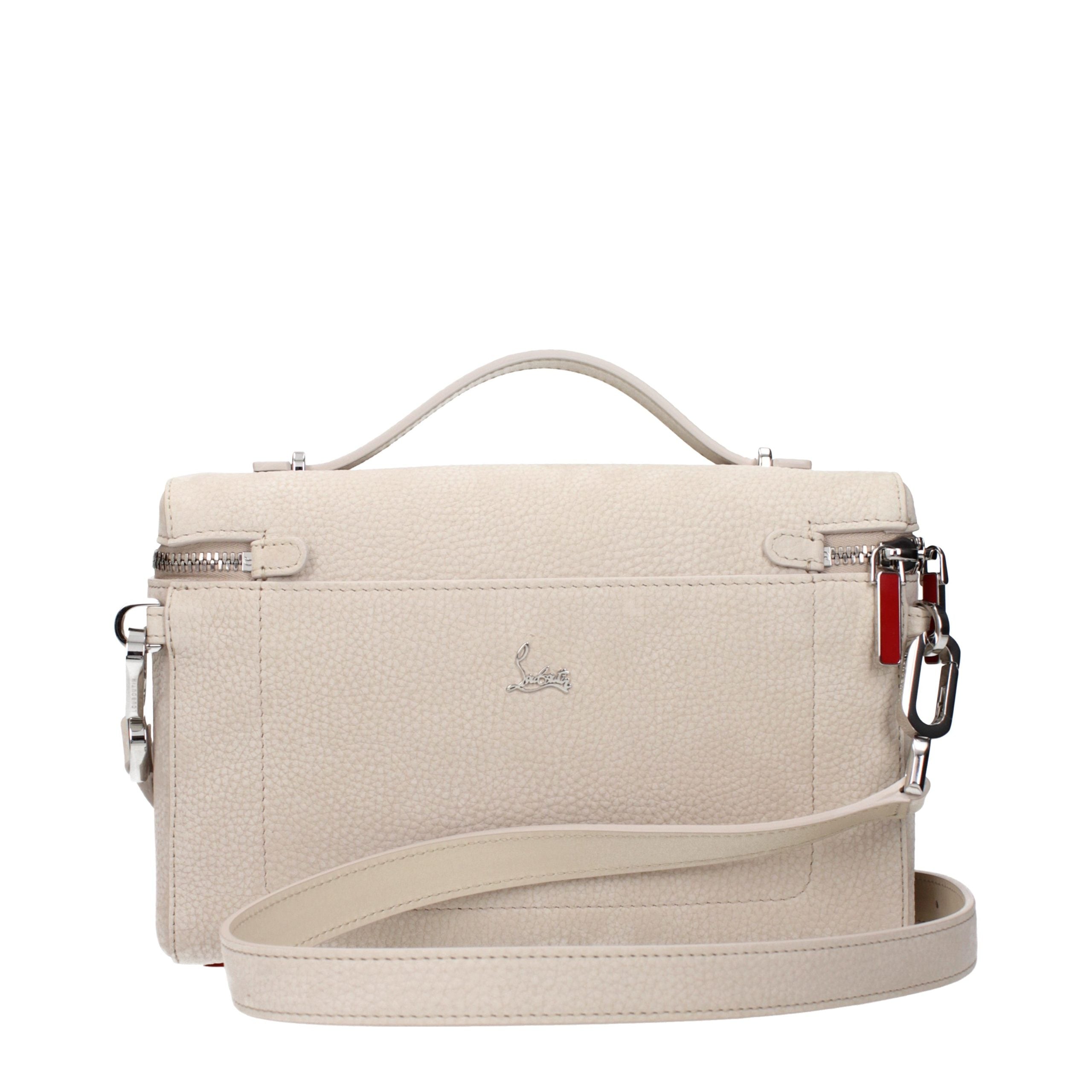 Christian Louboutin Beige Leather Handbag - Timeless Luxury Elegance