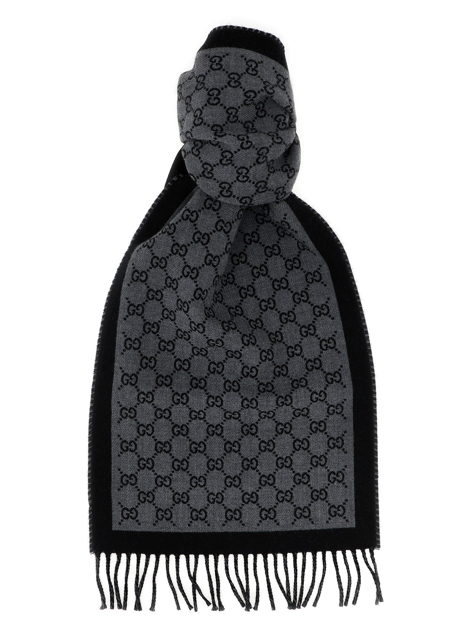 Gucci Gray Wool Scarf - Timeless Luxury for the Discerning