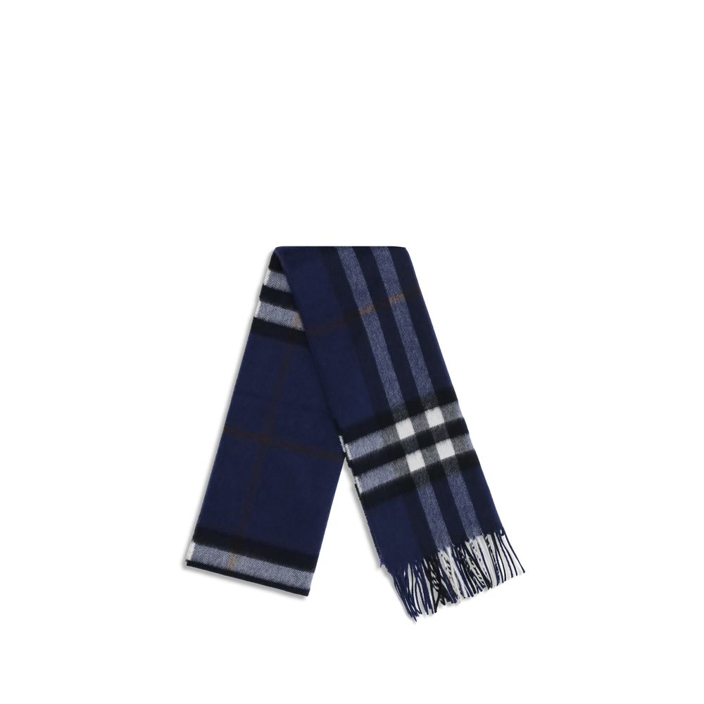 Burberry Blue Cashmere Scarf - Timeless Luxury Accessory