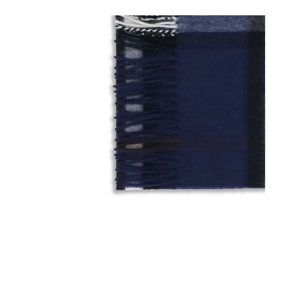 Burberry Blue Cashmere Scarf - Timeless Luxury Accessory