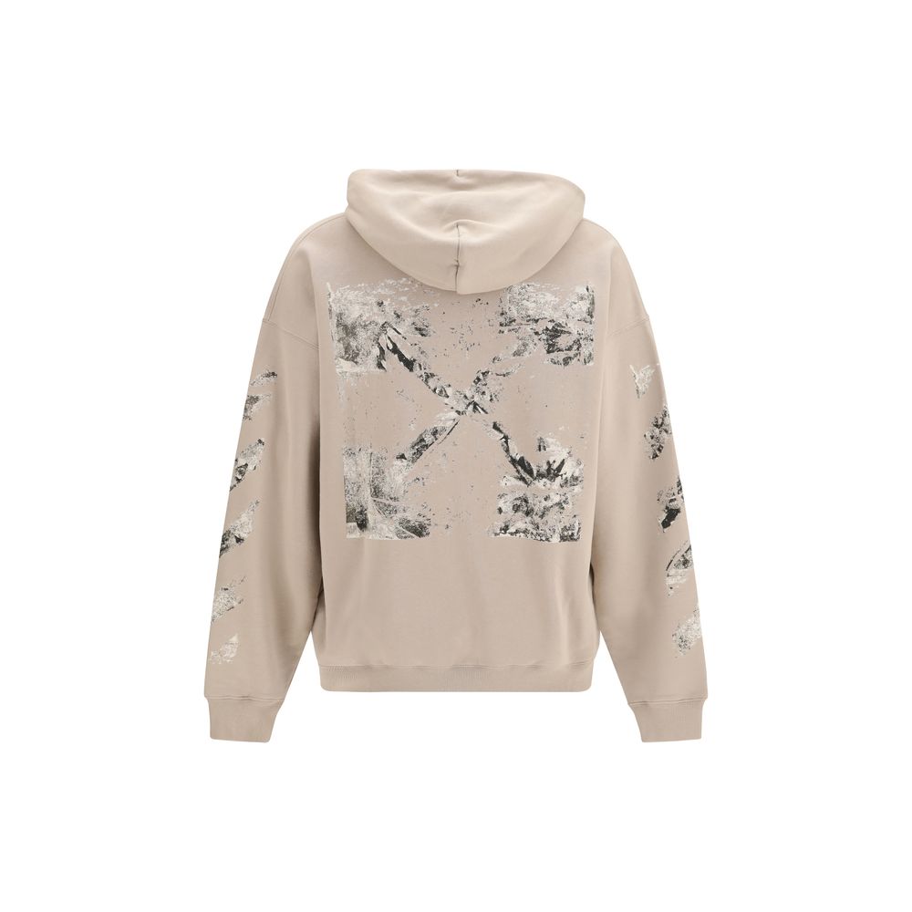 Elevate your wardrobe with the Off-White Beige Cotton Sweatshirt, a masterpiece of contemporary design and luxurious comfort, perfect for those who embrace individuality.