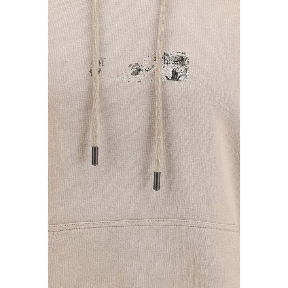 Elevate your wardrobe with the Off-White Beige Cotton Sweatshirt, a masterpiece of contemporary design and luxurious comfort, perfect for those who embody sophistication.
