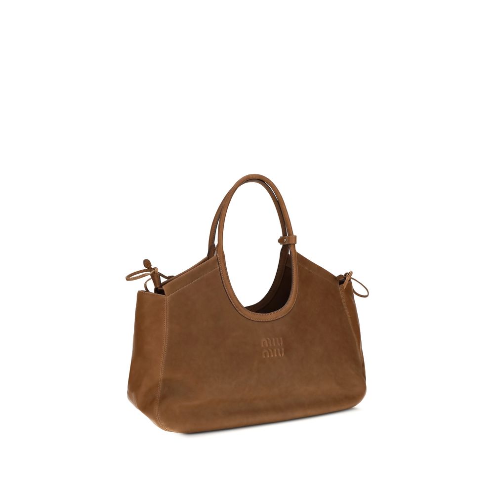 Miu Miu Brown Lamb Ovis Aries Shoulder Bag - Timeless Luxury