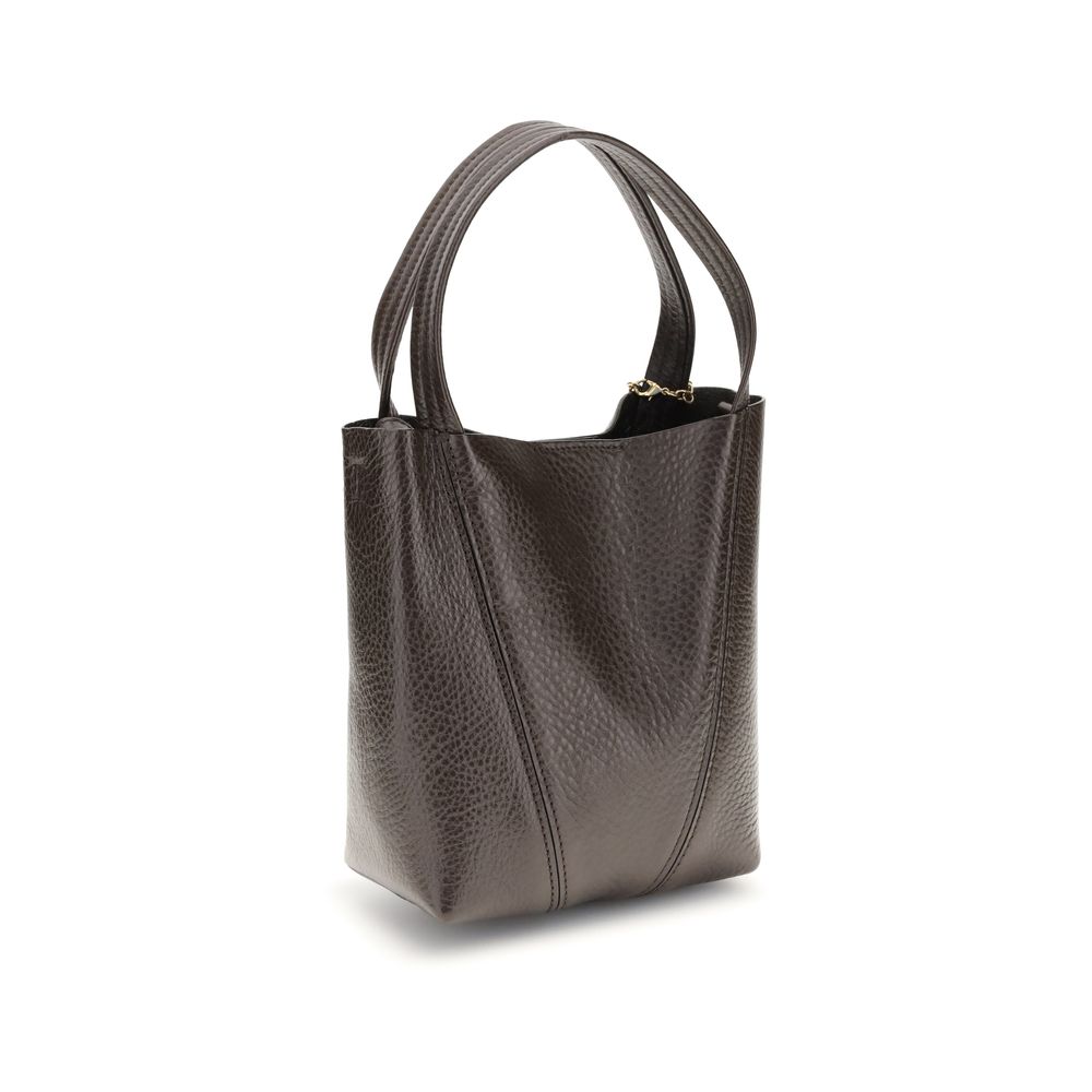 Indulge in the exquisite Chloé Brown Calf Leather Bos Taurus Shoulder Bag, a masterpiece of craftsmanship that embodies elegance and sophistication for the discerning individual.