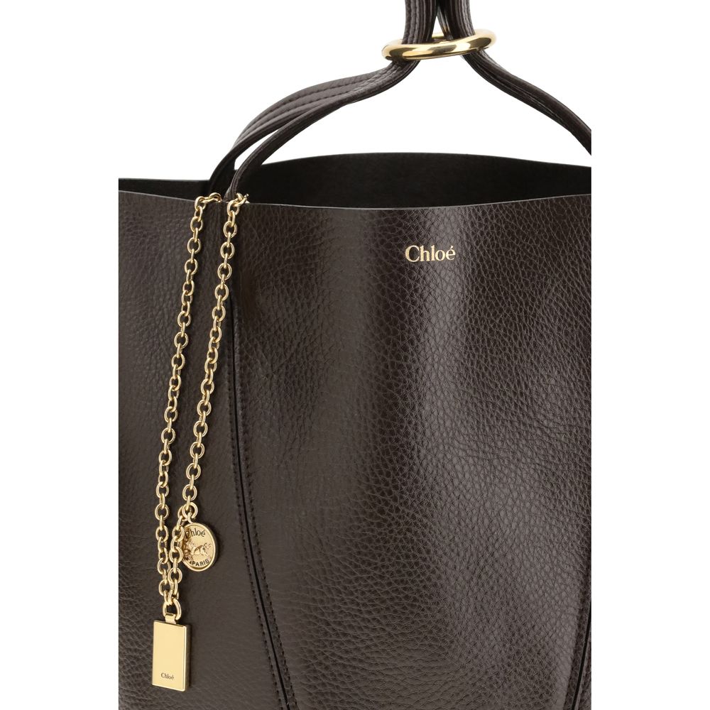 Elevate your style with the Chloé Brown Calf Leather Bos Taurus Shoulder Bag, a masterpiece of exquisite craftsmanship and timeless elegance, perfect for any occasion.