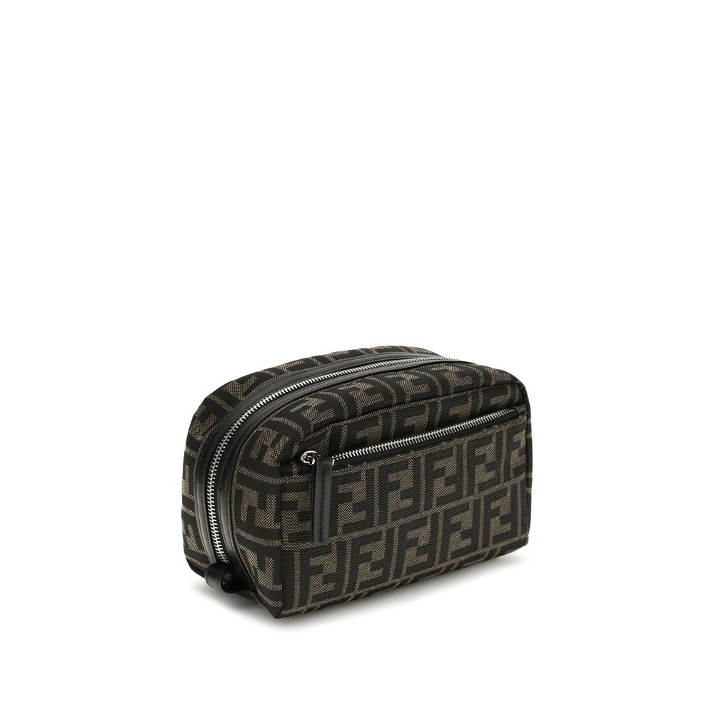 Elevate your style with the Fendi FF Jacquard Beauty Case, a masterpiece of Italian craftsmanship featuring iconic motifs and luxurious design for the discerning individual.