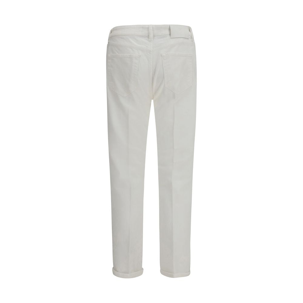 Discover the elegance of PT Torino White Cotton Slim Fit Jeans, where contemporary style meets luxurious comfort, perfect for those who embrace sophistication and versatility.