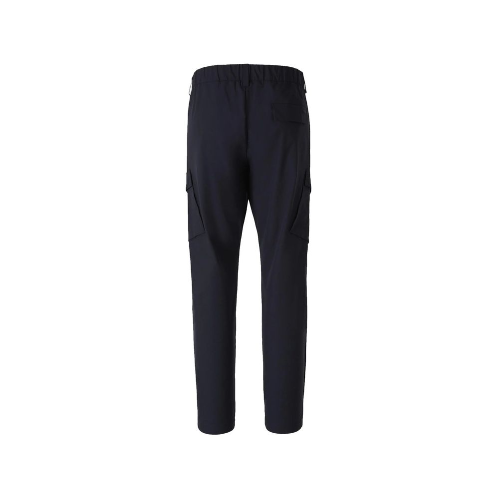 Herno Blue Polyester Cargo Pants - Elevate Your Luxury Wardrobe