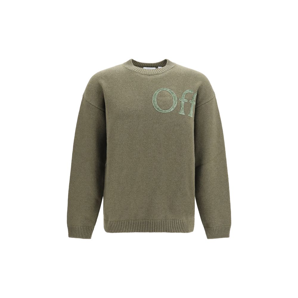 Indulge in the Off-White Bicolor Wool Oves Aries Sweatshirt, a masterpiece of luxurious comfort and style, crafted from a premium wool blend for effortless elegance.