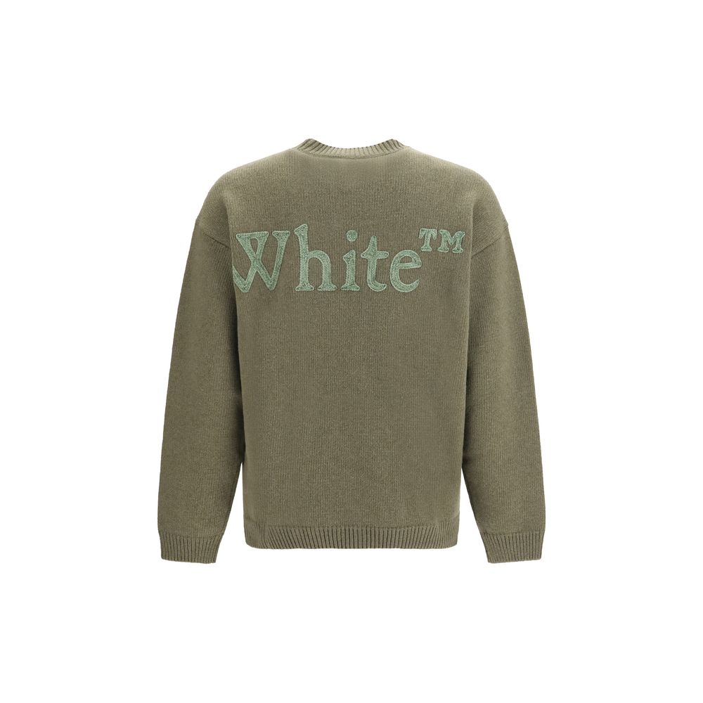 Indulge in the Off-White Bicolor Wool Oves Aries Sweatshirt, a masterpiece of luxurious comfort and refined style, crafted from a sumptuous wool blend for the discerning individual.