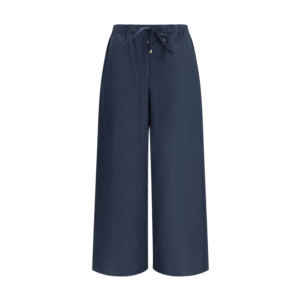 'S Max Mara Blue Cotton Casual Pants – Effortless Luxury Redefined