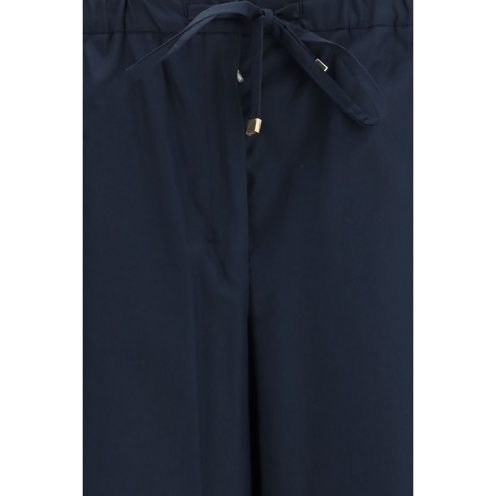 'S Max Mara Blue Cotton Casual Pants – Effortless Luxury Redefined