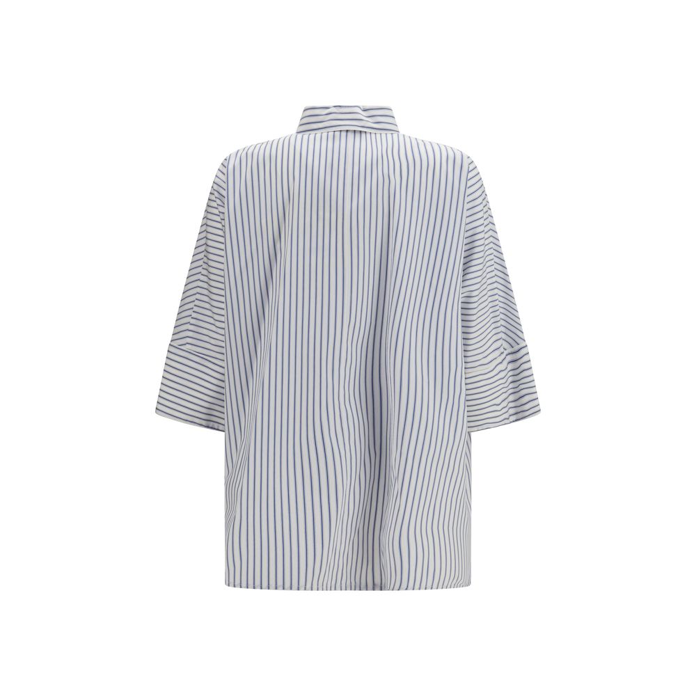 'S Max Mara Blue Cotton Shirt - Timeless Luxury for the Discerning