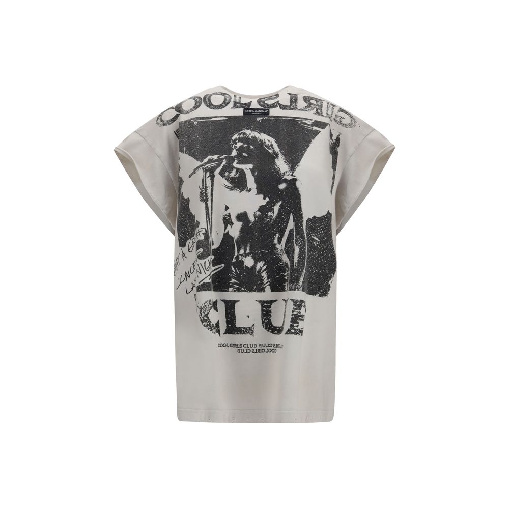 Elevate your style with the Dolce & Gabbana Gray Cotton T-Shirt, crafted from soft jersey for unparalleled comfort and adorned with a vibrant multicolor print, embodying luxury streetwear elegance.