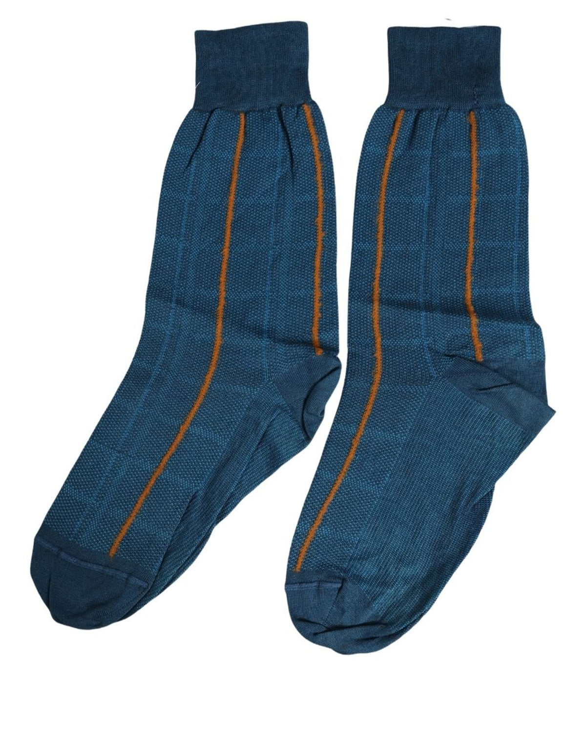 Dolce & Gabbana Luxurious Blue Mid Calf Socks for Discerning Style