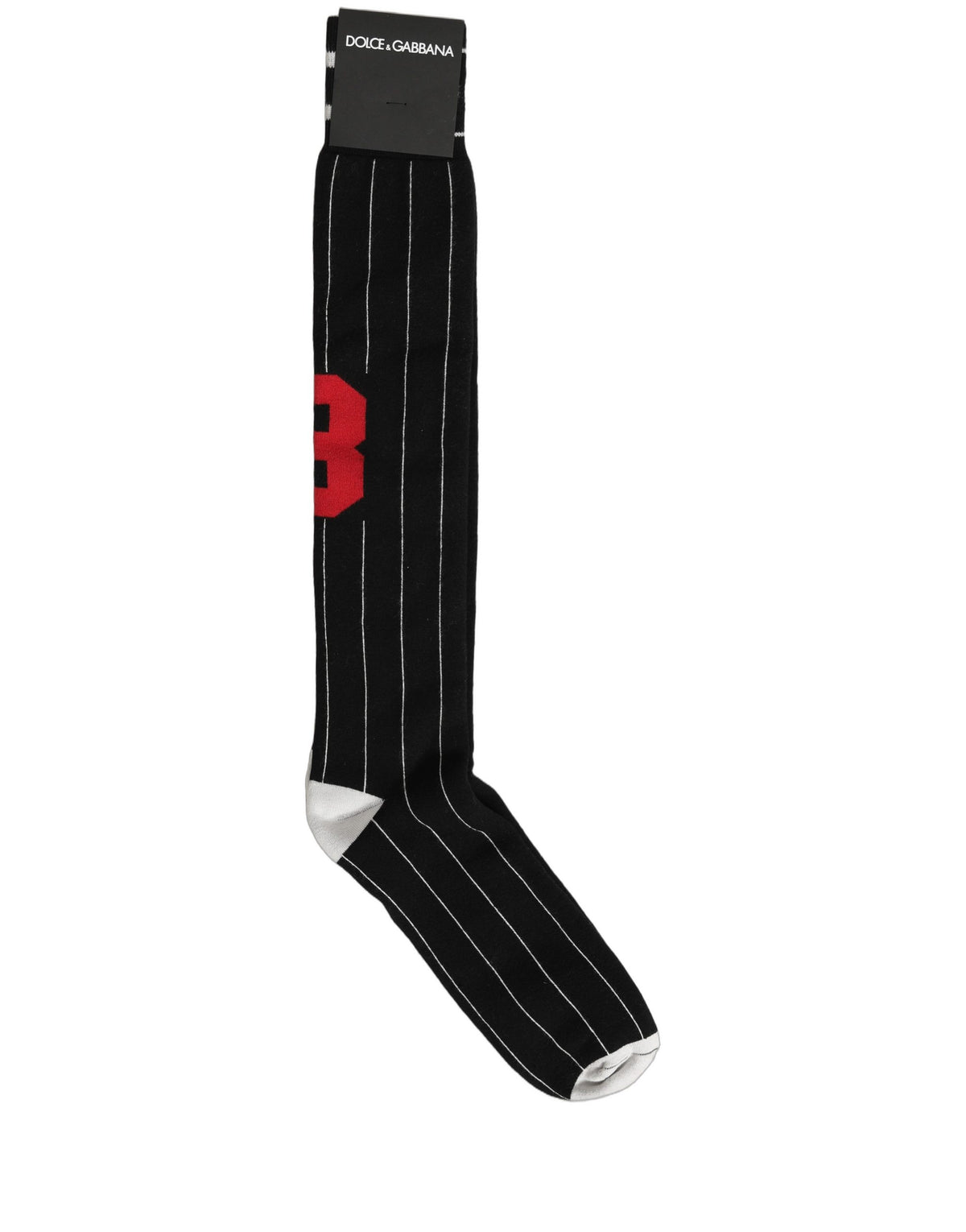 Dolce & Gabbana Knee High Pinstripe Socks - Timeless Luxury