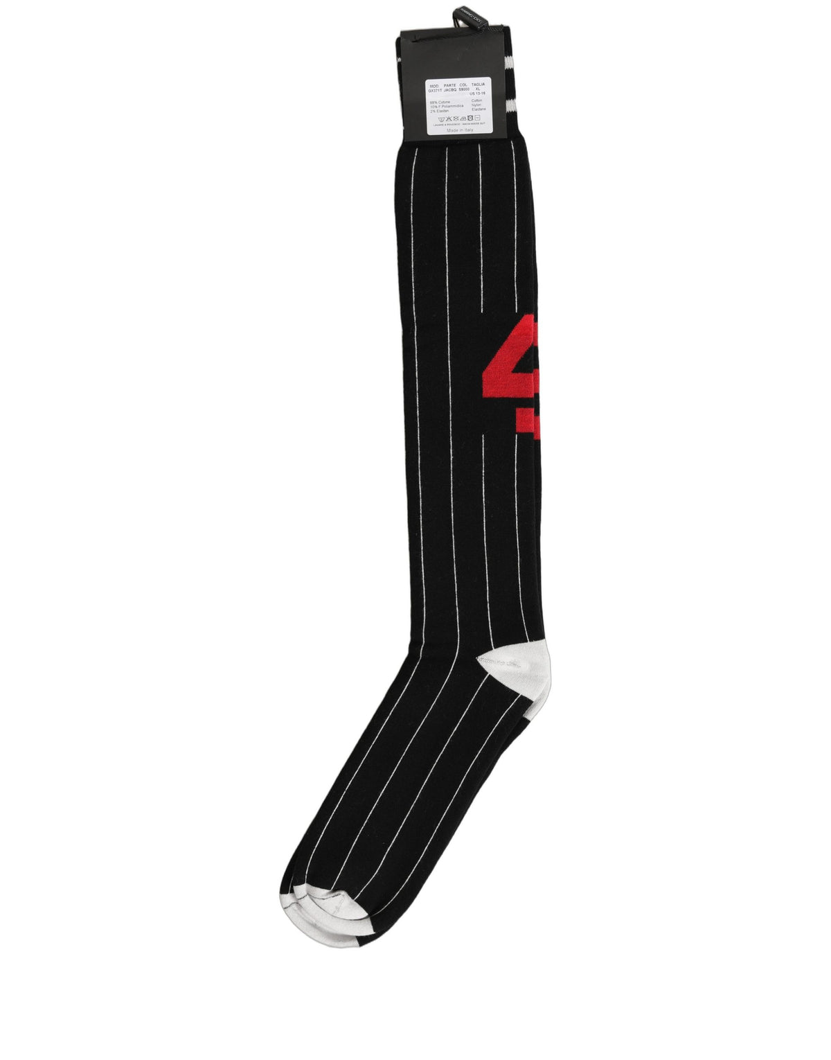 Dolce & Gabbana Knee High Pinstripe Socks - Timeless Luxury