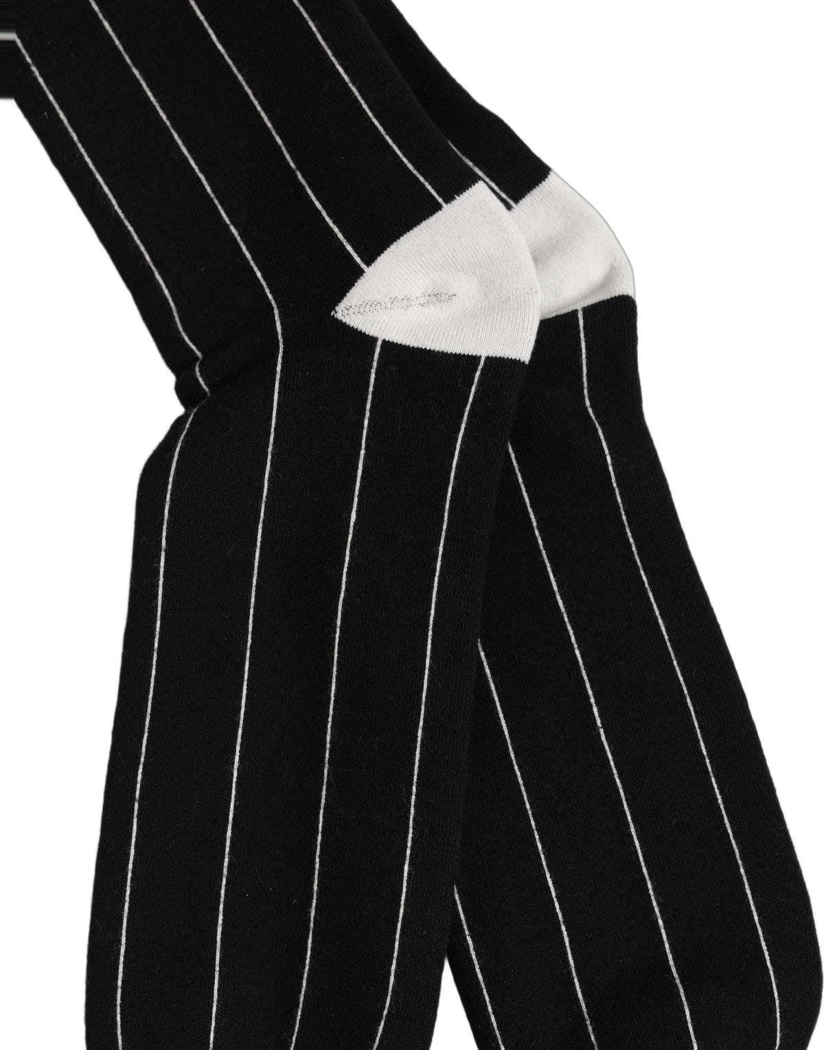 Dolce & Gabbana Black Pinstripe Knee High Accessory Socks