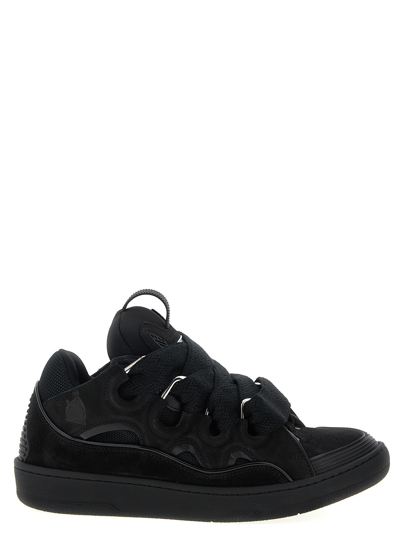Lanvin Curb Sneakers - Luxe Black Calfskin Elegance