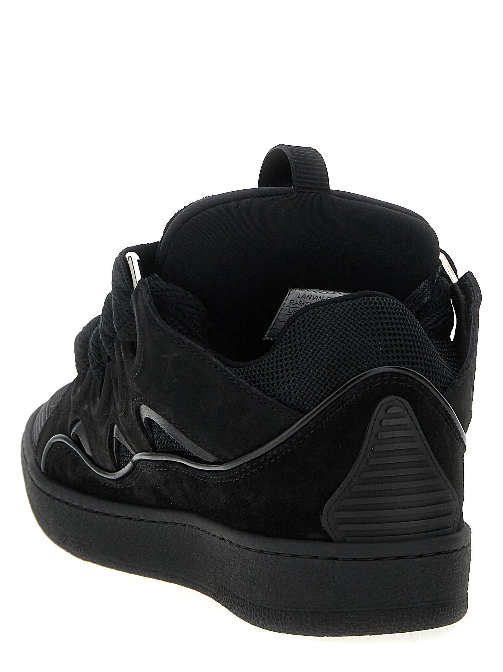 Lanvin Curb Sneakers - Luxe Black Calfskin Footwear