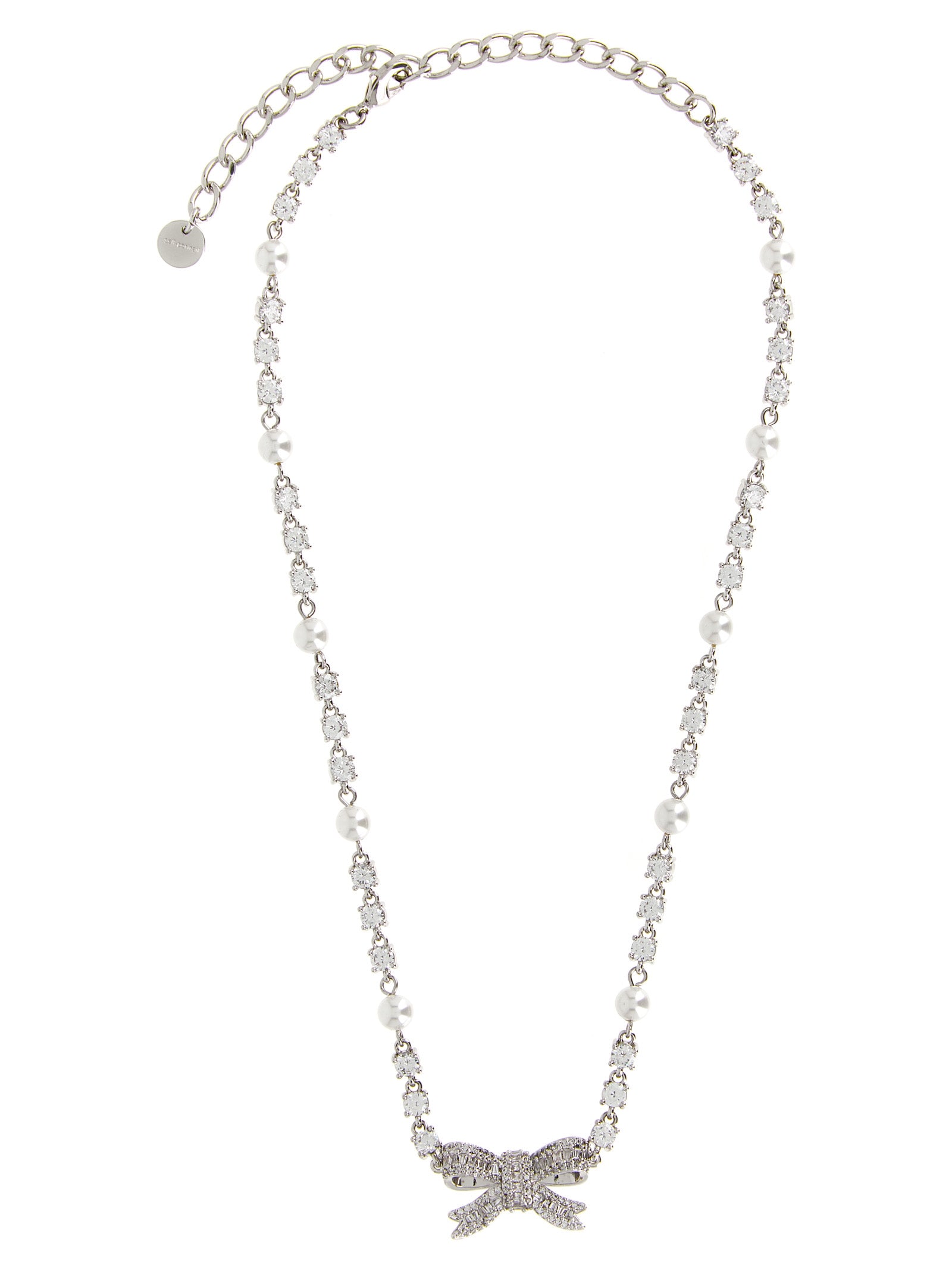 Self-Portrait Silver Brass Necklace
