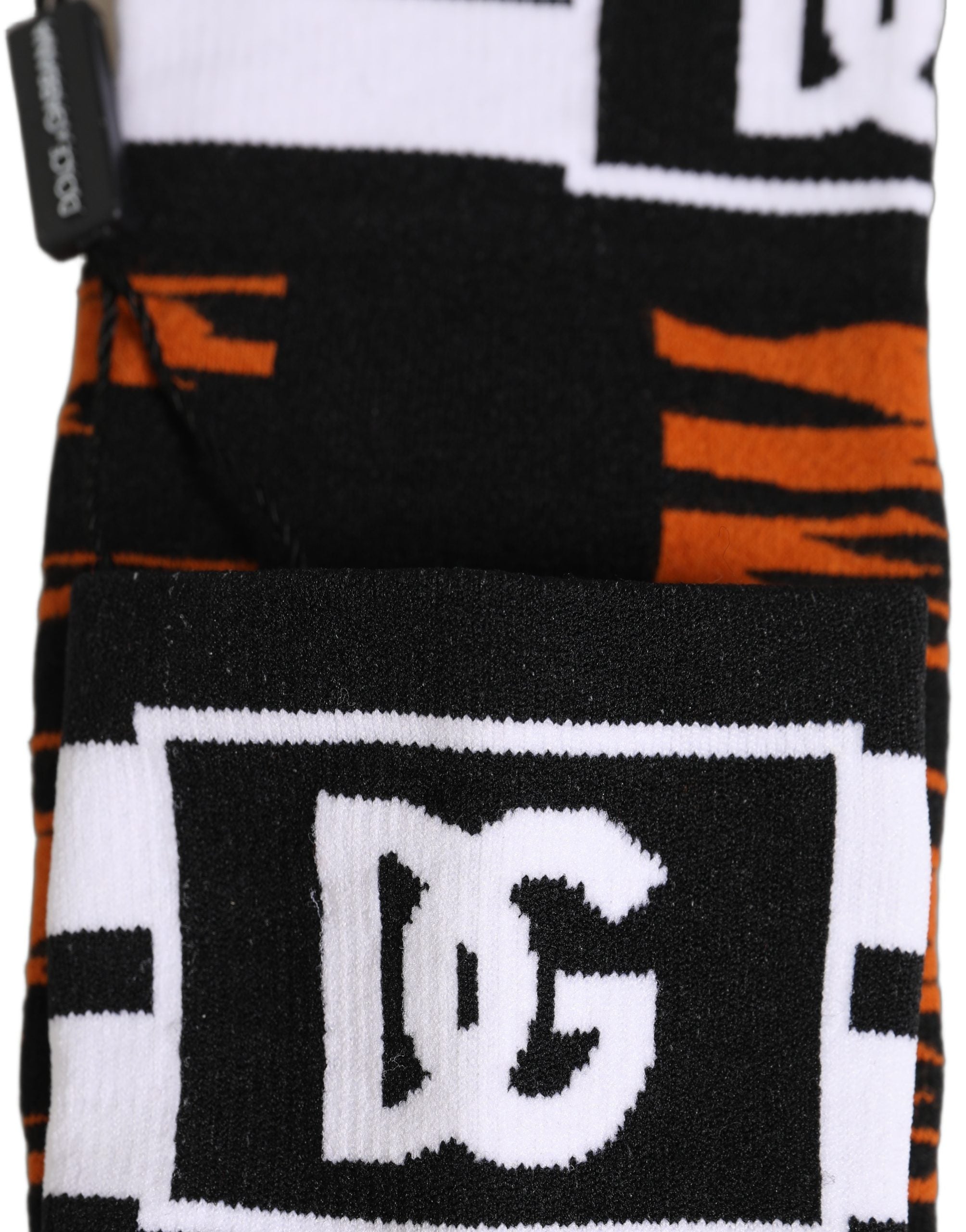 Dolce & Gabbana Knee High Tiger Stripe Socks - Luxury Accessory