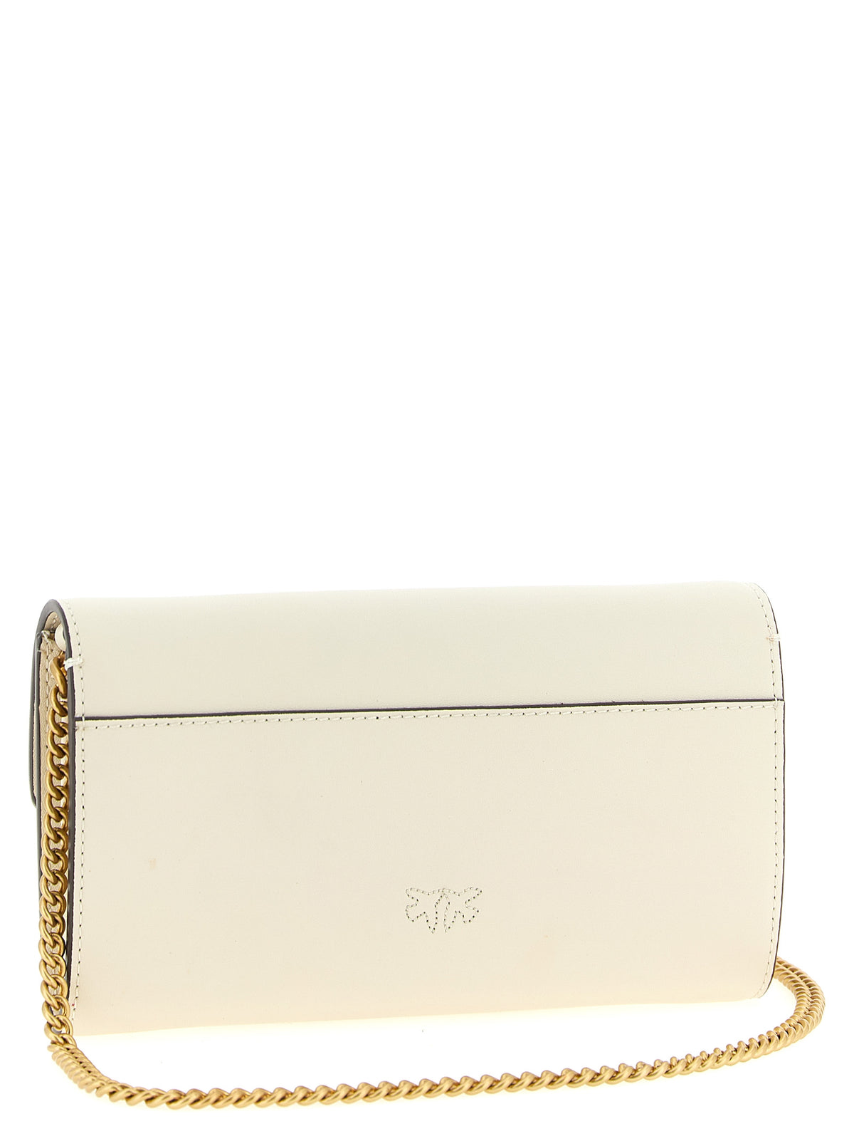 PINKO White Calfskin Cardholder - Timeless Luxury Accessory