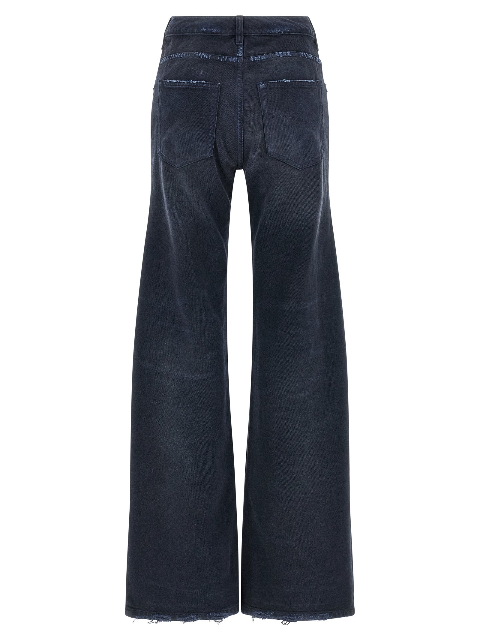 Balenciaga Blue Cotton Flared Jeans - Elevate Your Denim Style