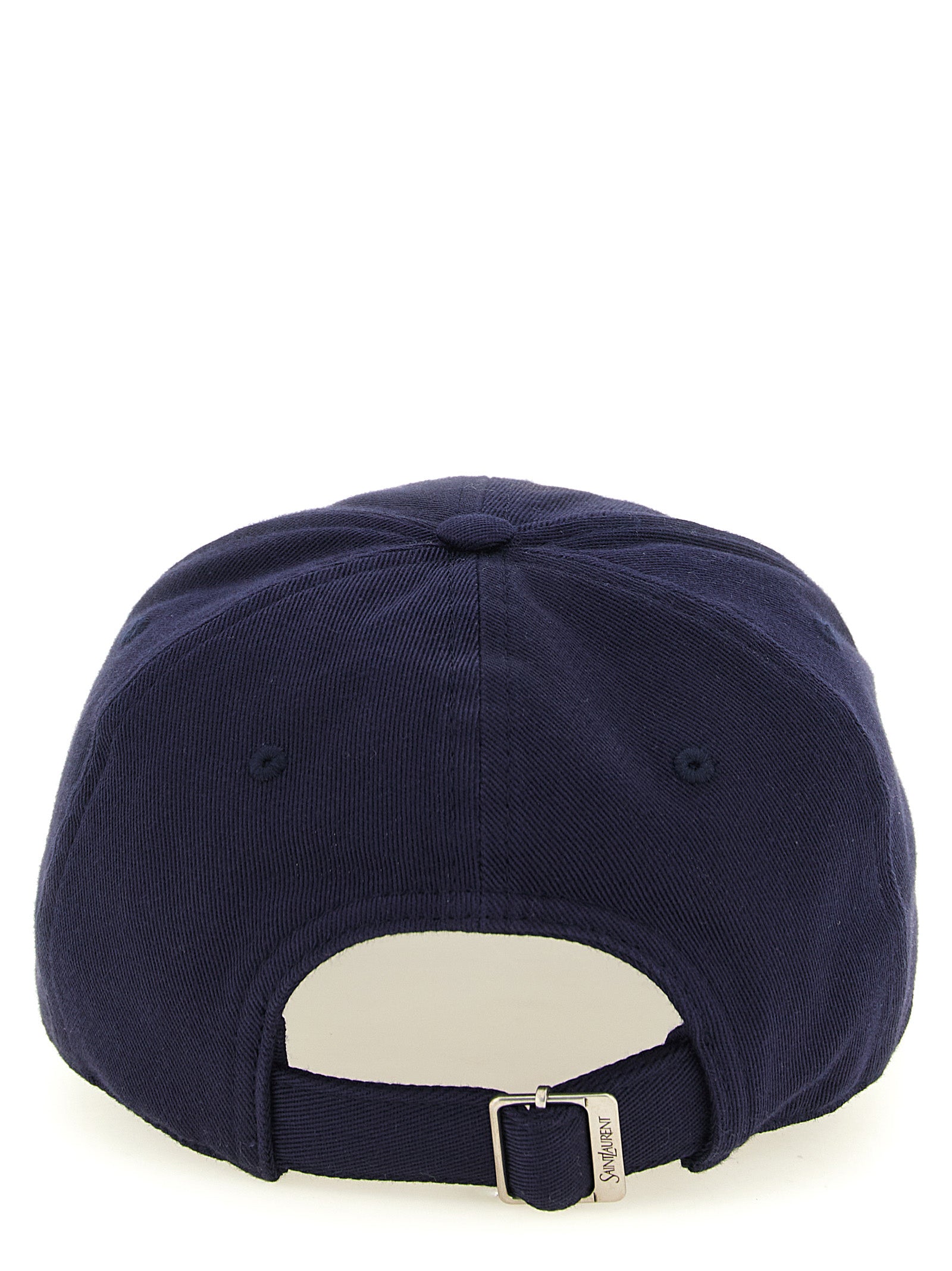 Discover the Saint Laurent Blue Cotton Cap, a luxurious blend of style and comfort, crafted from premium cotton gabardine, perfect for elevating any ensemble.