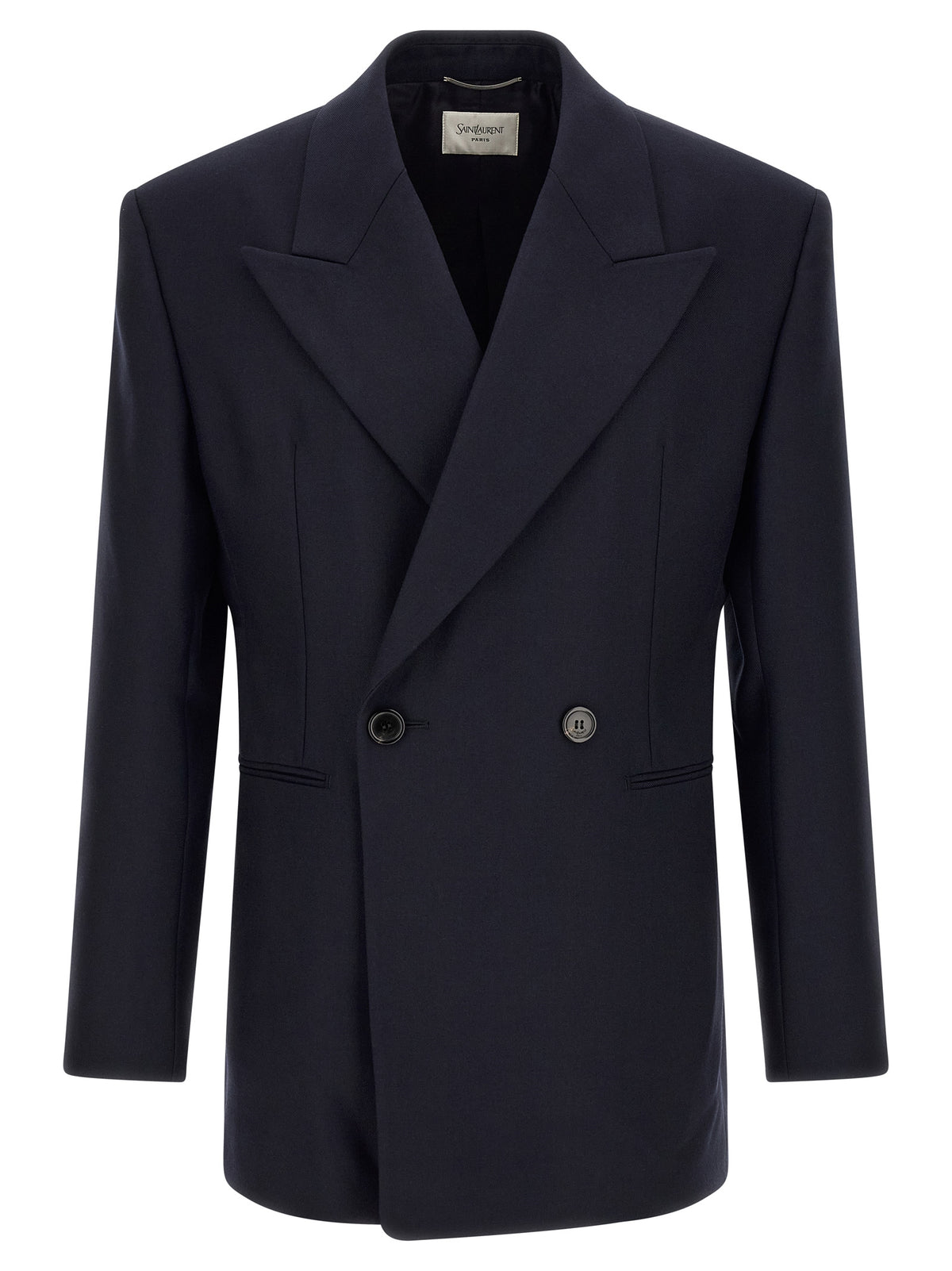 Saint Laurent Blue Wool Blazer - Timeless Elegance in Luxury