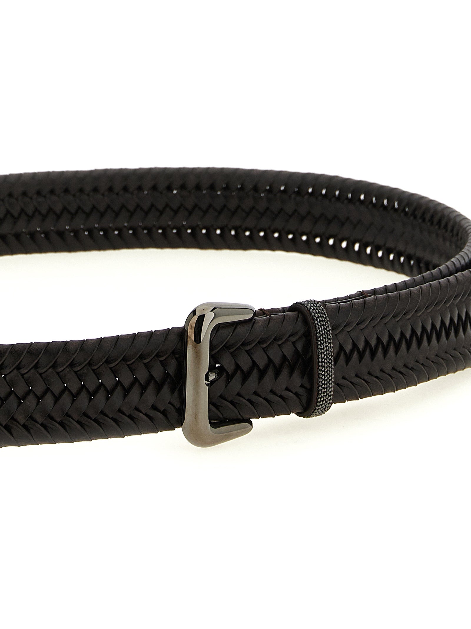 Elevate your style with the Brunello Cucinelli Brown Leather Regular Belt, a testament to exquisite craftsmanship and luxurious materials that embody timeless elegance.