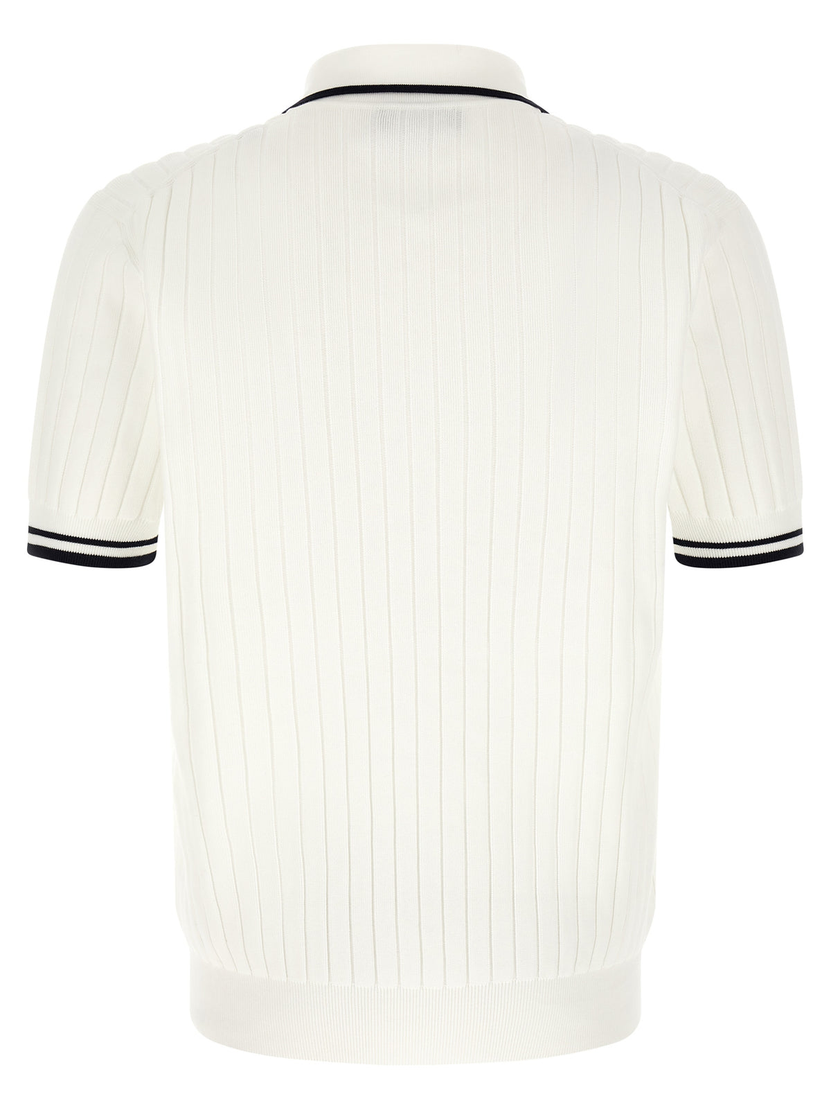 Elevate your style with the Dolce & Gabbana Bicolor Cotton Polo Shirt, a luxurious blend of 98% cotton and 2% polyamide, embodying timeless elegance and sophisticated allure.