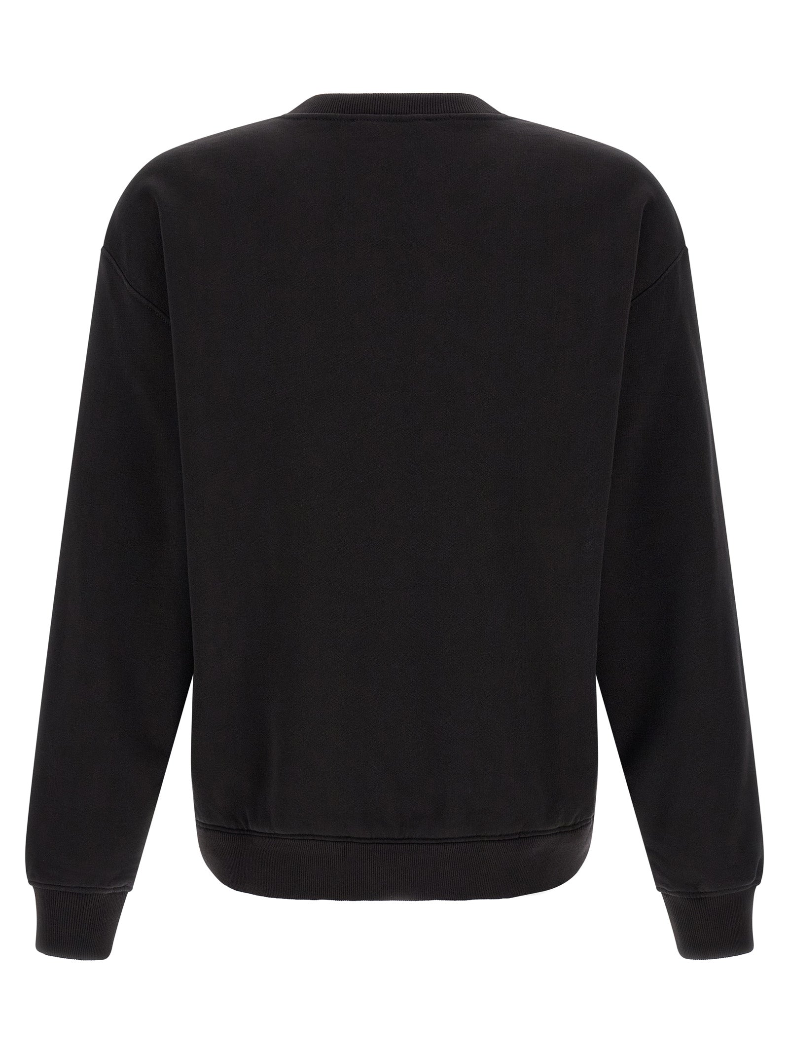 Indulge in the luxurious allure of the Dolce & Gabbana Black Cotton Sweatshirt, a masterclass in Italian craftsmanship that redefines casual elegance for the discerning individual.