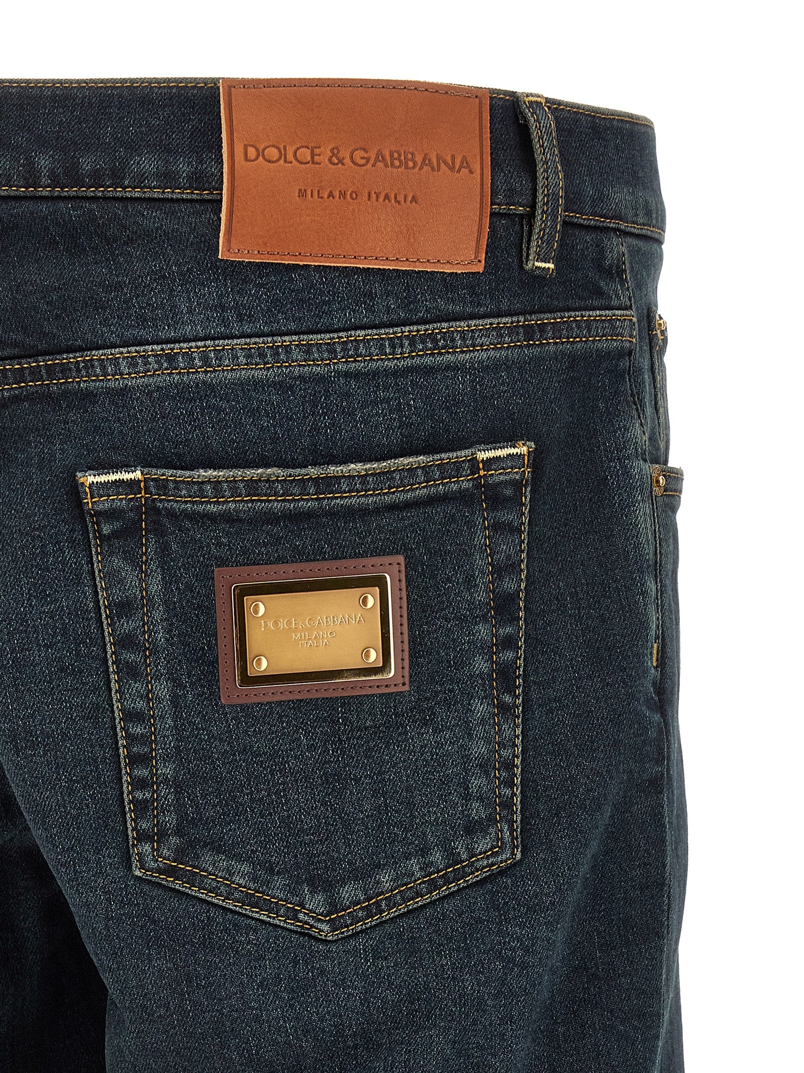 Indulge in the sophistication of Dolce & Gabbana's Blue Cotton Skinny Jeans, where exquisite craftsmanship meets timeless elegance, perfect for the discerning wardrobe.