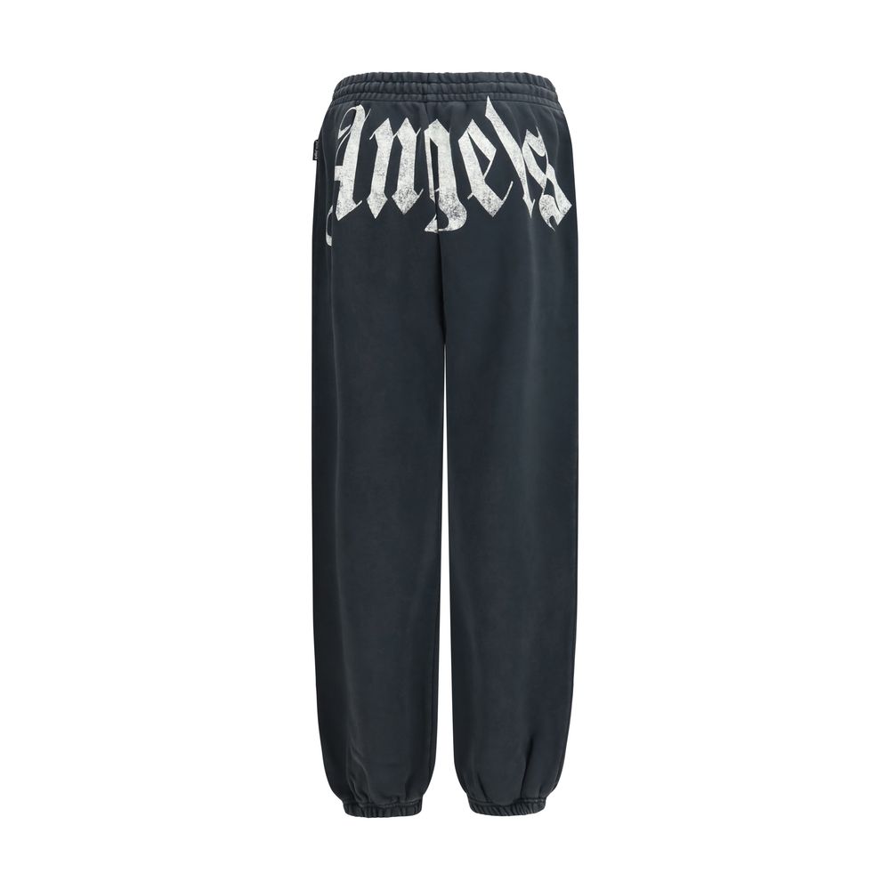 Indulge in the elegance of Palm Angels Gray Cotton Joggers, crafted for comfort and style, embodying luxury with a relaxed silhouette perfect for the modern connoisseur.