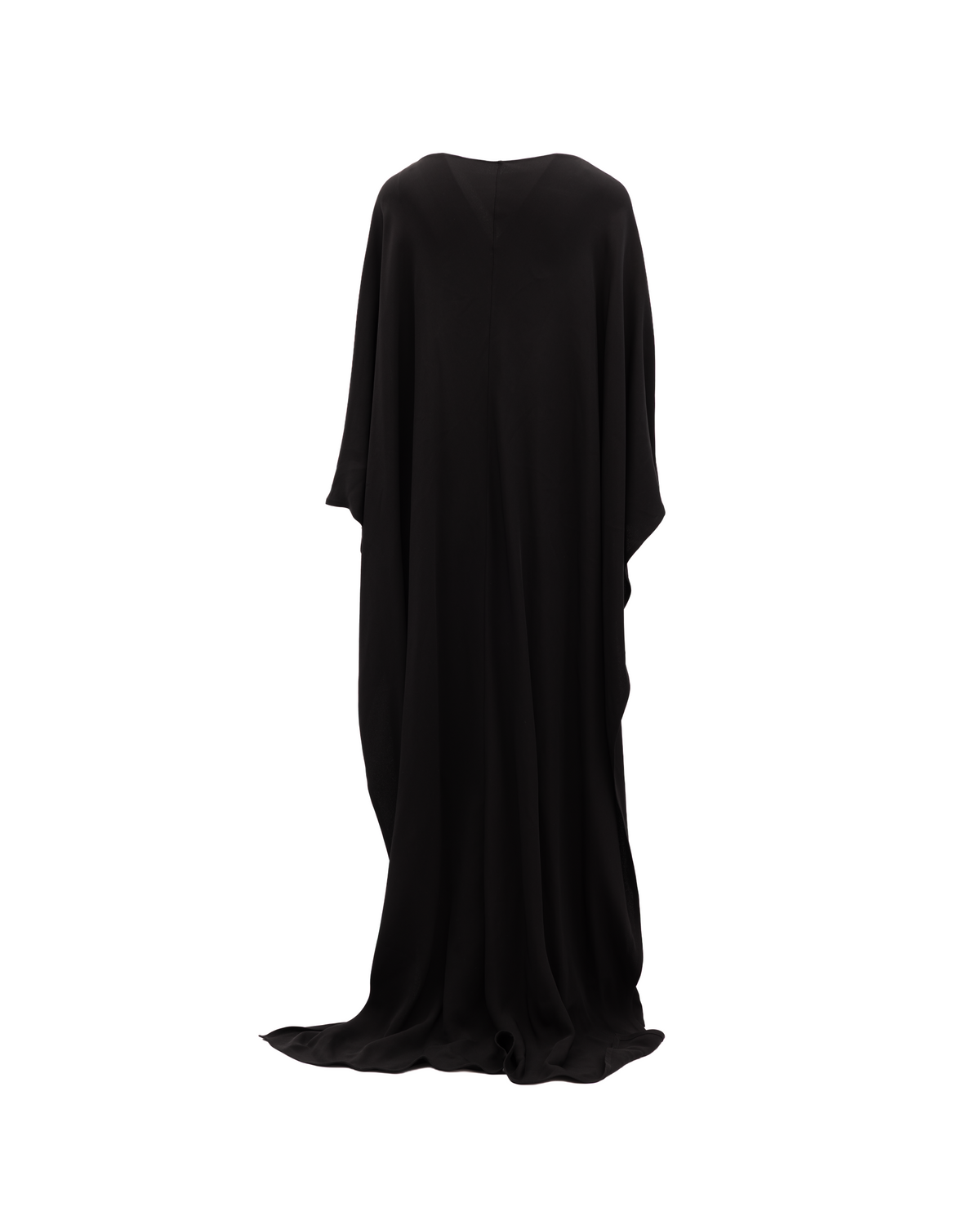 Indulge in the timeless elegance of the Valentino Garavani Long Black Dress, a masterpiece of haute couture that embodies sophistication and allure for the discerning individual.